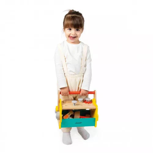 Janod Brico'Kids Robot Tool Box - 30-Piece Wooden DIY Kit