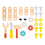 Janod Brico'Kids Robot Tool Box - 30-Piece Wooden DIY Kit