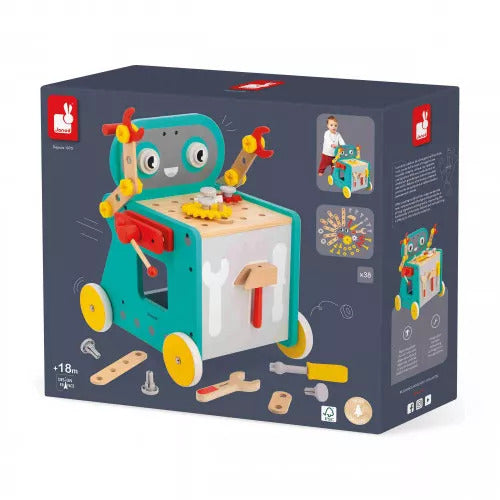Janod Brico'Kids DIY Robot - 38-Piece Build-and-Play Set