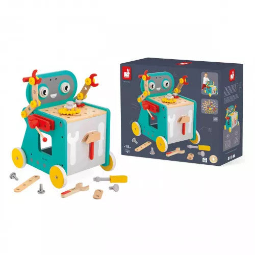 Janod Brico'Kids DIY Robot - 38-Piece Build-and-Play Set