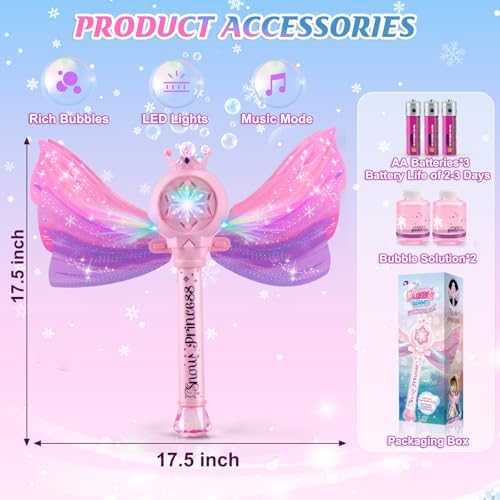 Britik LED Bubble Wand with Lights & Music