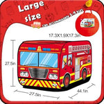 Britik Fire Truck Pop-Up Play Tent