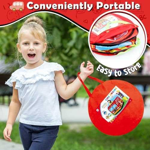 Britik Fire Truck Pop-Up Play Tent