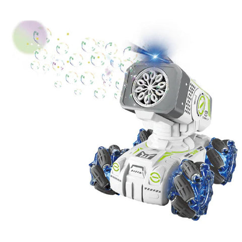 Bubble Zoom 360 - RC Bubble Cannon With LED-Lit Wheels