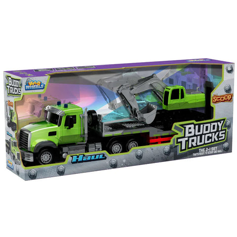 2-in-1 RC Semi-Trailer Truck & Excavator Toy Set - 1:12 Scale