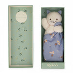 Kaloo Lilac Cat Doudou Blanket - 7-Inch Micro-Velvet Softness