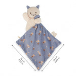 Kaloo Lilac Cat Doudou Blanket - 7-Inch Micro-Velvet Softness