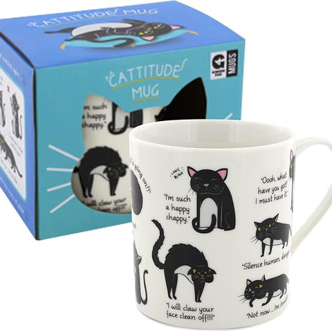 Cattitude Mug - Decode Your Cat's Mood over Morning Coffee