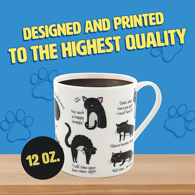 Cattitude Mug - Decode Your Cat's Mood over Morning Coffee