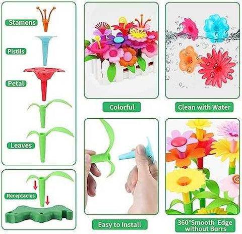 CENOVE Flower Garden STEM Building Set with Storage Box