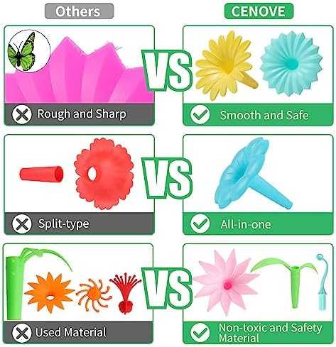 CENOVE Flower Garden STEM Building Set with Storage Box