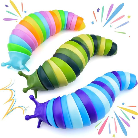 Cevioce Sensory Slug Fidget Toys for Kids & Adults