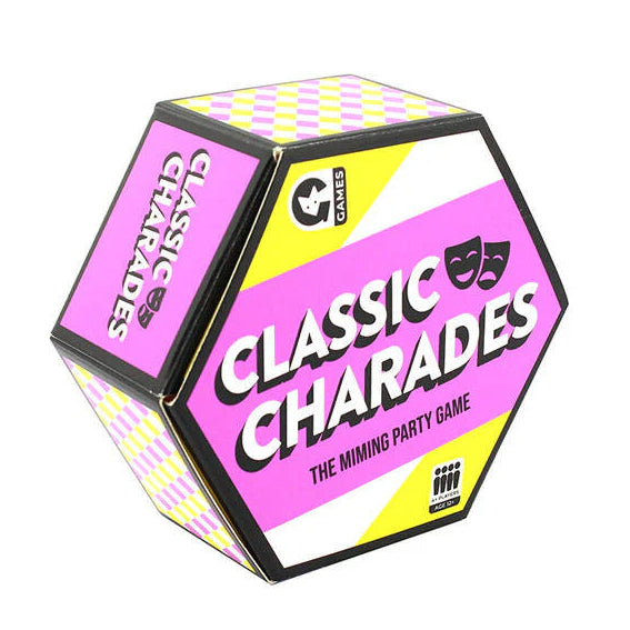 Classic Charades - Travel-Size Miming Party Game with 78 Cards