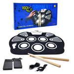 Flexible Roll-Up Drum Kit - Tap Out Rhythm and Music Fun