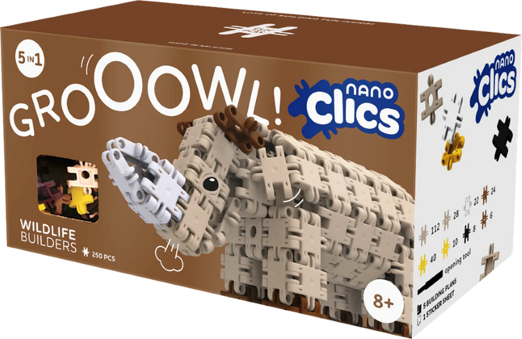 Nano Clics Wildlife 250pc Growl - Wild Animal Builds
