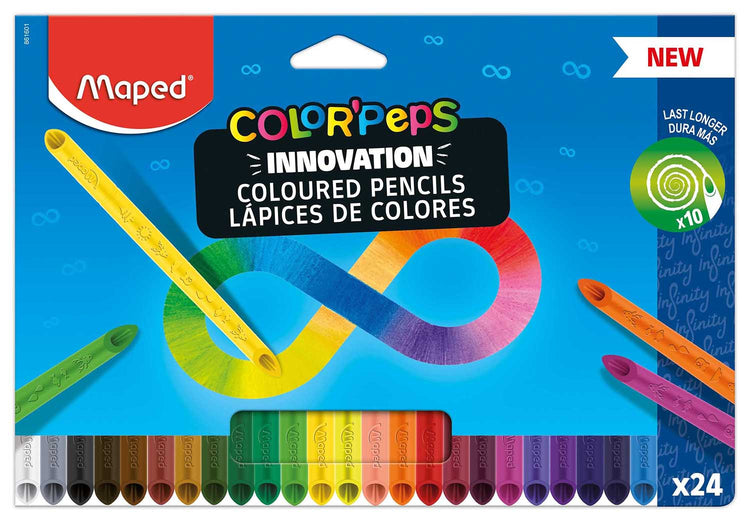 Color'Peps Infinity Pencils x24 - No Sharpening Ever Needed
