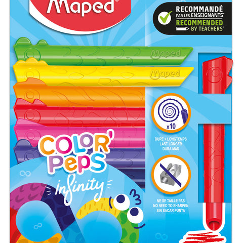 Maped ColorPeps Jumbo Infinity Pencils - Last 10x Longer