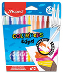 Color'Peps Oops Markers x12 - Erasable Color Fun for Kids