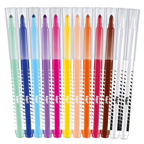 Color'Peps Oops Markers x12 - Erasable Color Fun for Kids