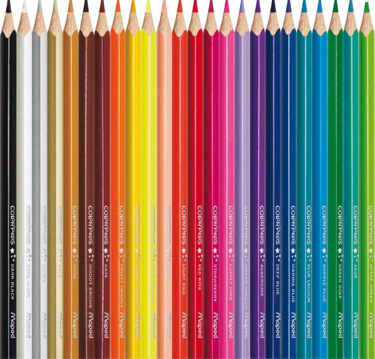 Color'Peps Triangular Pencils x24 - Smooth Break-Resistant Core