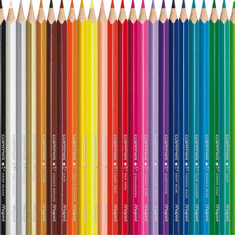 Color'Peps Triangular Pencils x24 - Smooth Break-Resistant Core