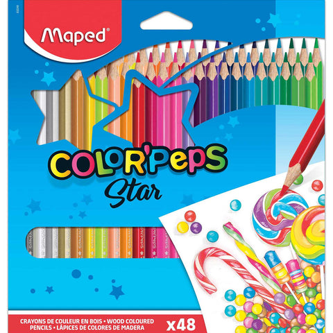 Color'Peps Triangular Pencils x48 - Teacher-Approved Grip