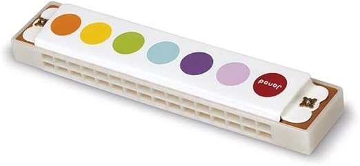 Janod Confetti Harmonica - Metal Music Maker Display x12