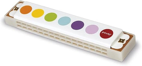 Janod Confetti Harmonica - Metal Music Maker Display x12