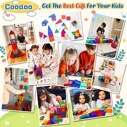Coodoo Magnetic Building Tiles Set (60 pcs)