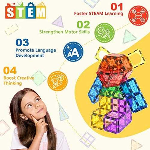Coodoo Magnetic Building Tiles Set (60 pcs)