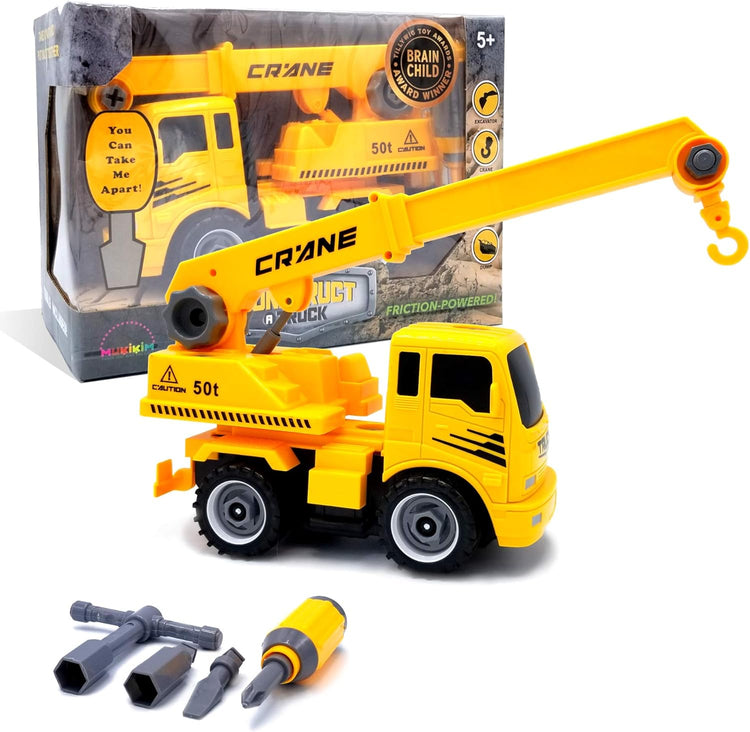 Construct A Truck Crane - Take-Apart Build & Drive Toy