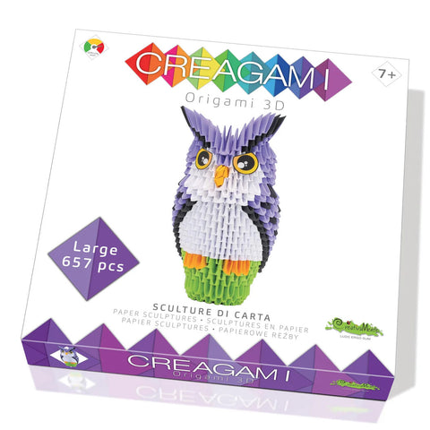 Creagami - Owl - 657-Piece 3D Origami Set
