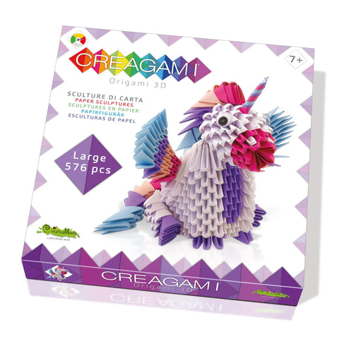 Creagami - Unicorn - 576-Piece 3D Origami Set