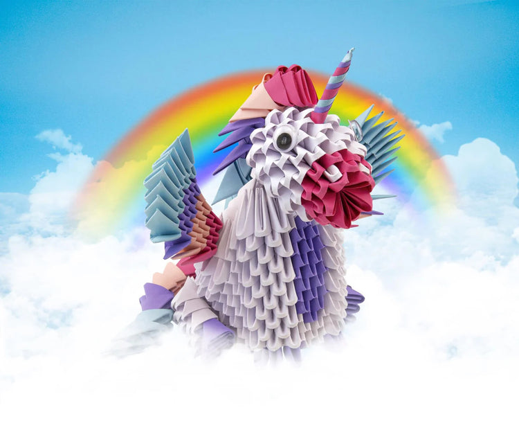 Creagami - Unicorn - 576-Piece 3D Origami Set