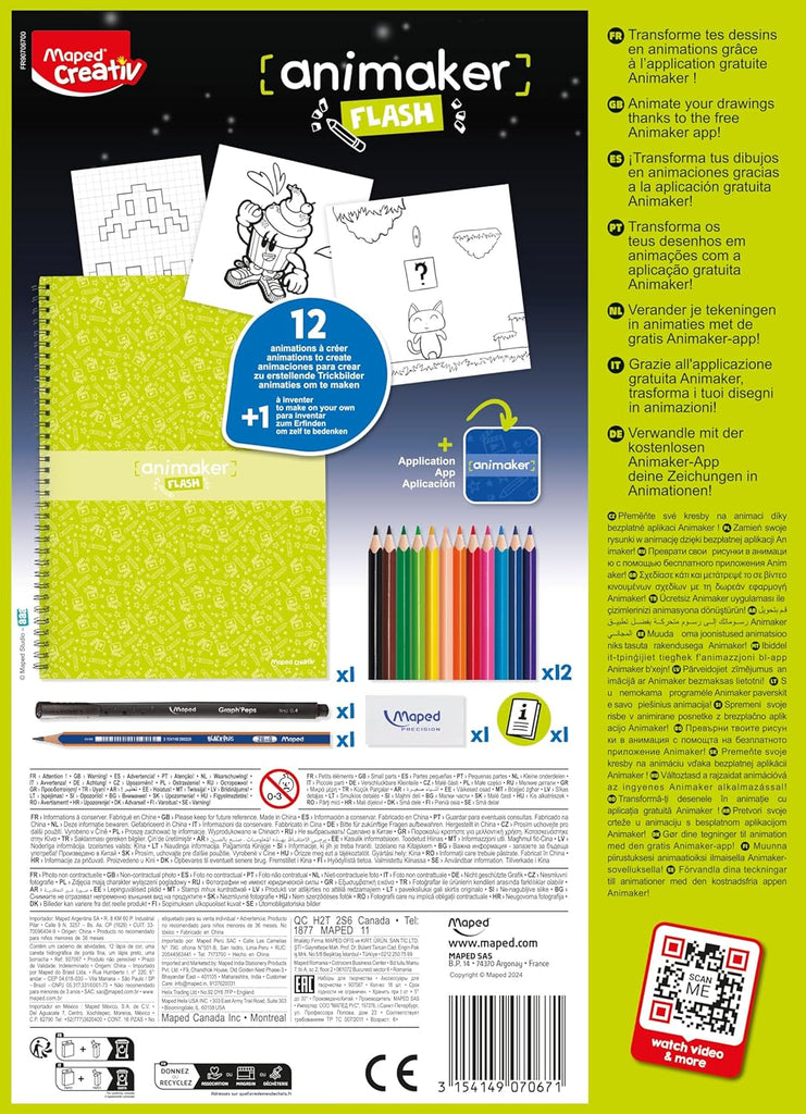 Maped Creativ Animaker Flash Kit - 12 Comic Strips to GIFs
