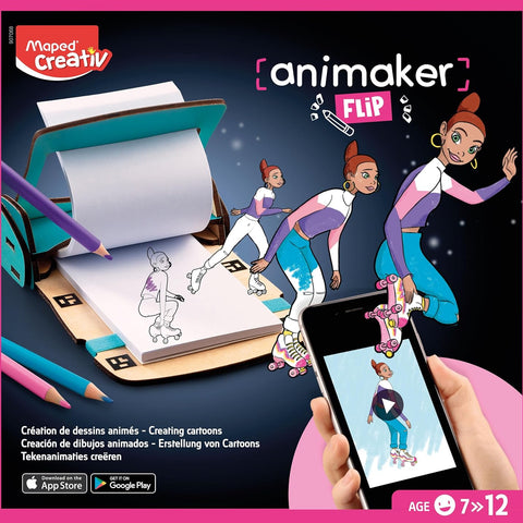 Maped Creativ Animaker Flip Pad - 4 Flipbooks Become GIFs