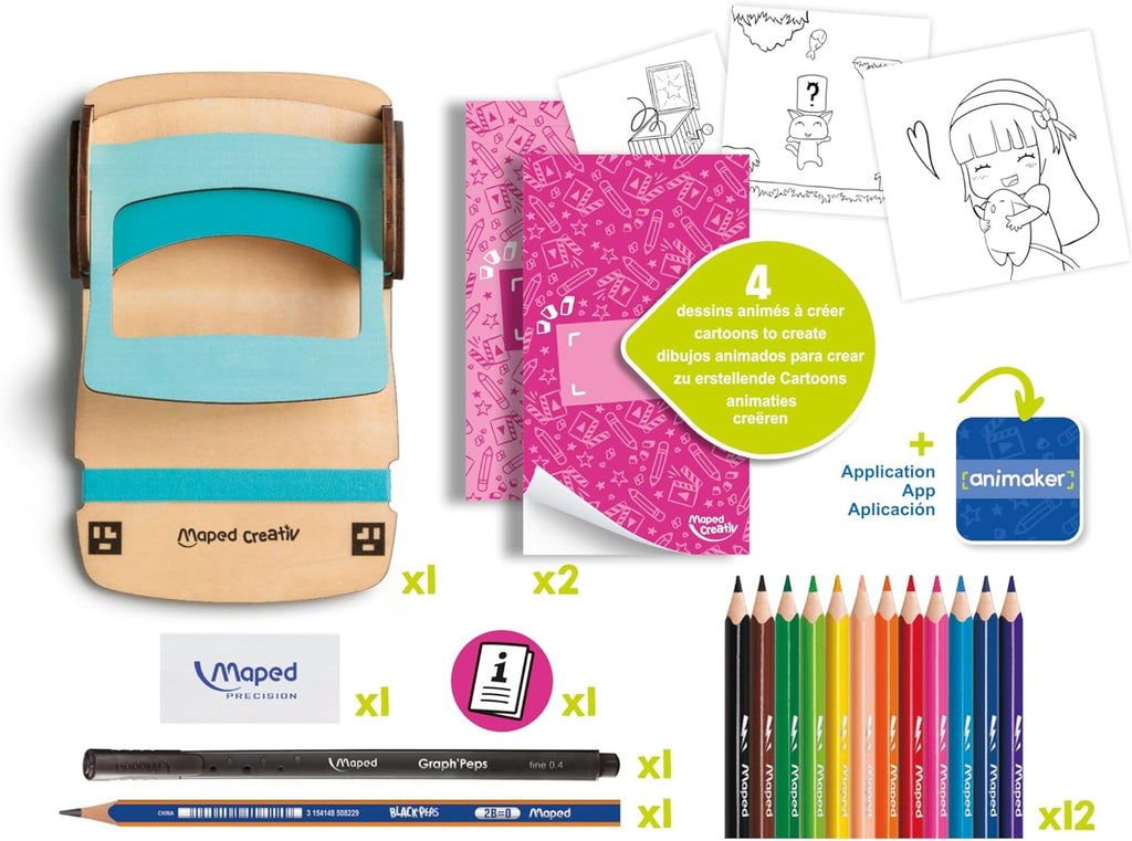 Maped Creativ Animaker Flip Pad - 4 Flipbooks Become GIFs