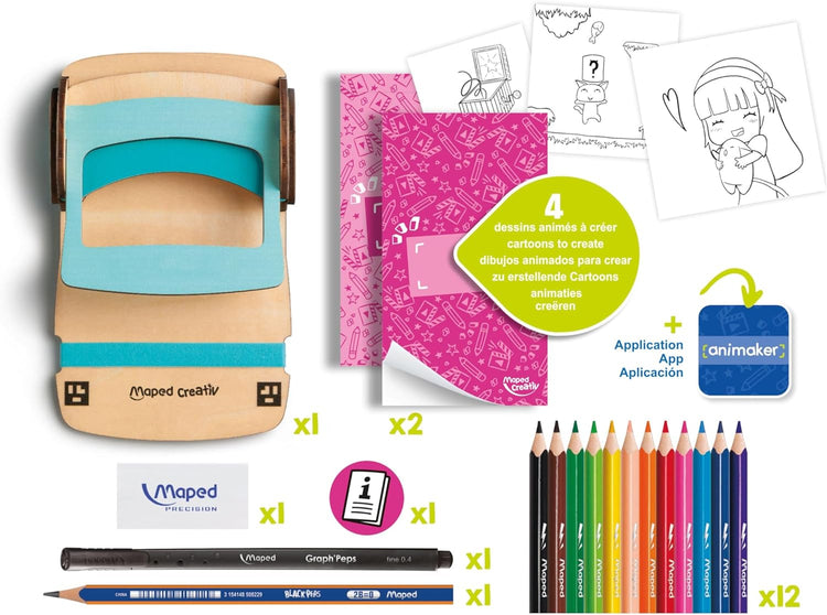 Maped Creativ Animaker Flip Pad - 4 Flipbooks Become GIFs