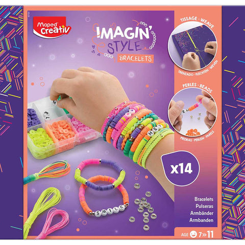 Maped Creativ Heishi Bracelet Studio - 25 Neon Bead Pieces