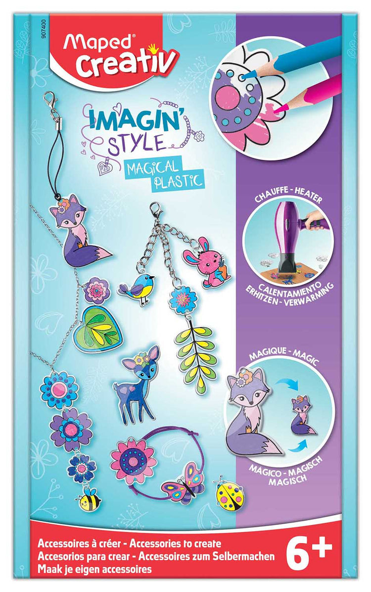 Maped Creativ Shrinking Jewelry Kit - Shrinks with Hair Dryer