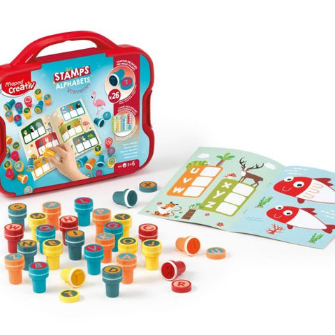 Maped Creativ Alphabet Stamps Kit - 26 Easy-Grip Stamps