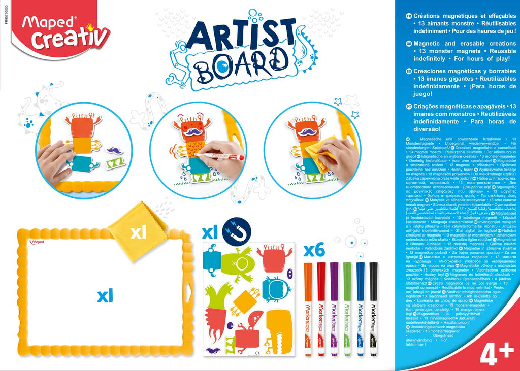 Maped Creativ Magnetic Mix & Match - 21-Piece Monster Board