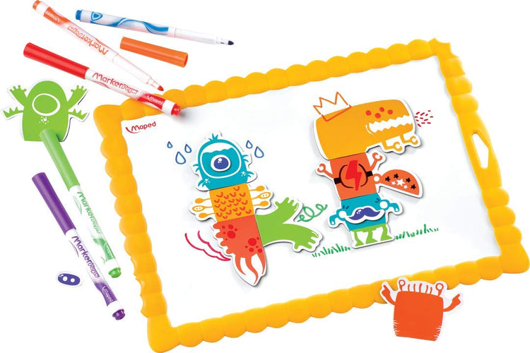 Maped Creativ Magnetic Mix & Match - 21-Piece Monster Board