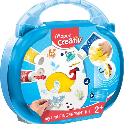 Maped Creativ First Finger Paint Kit - 10 Piece Carry Case