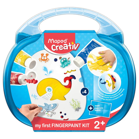 Maped Creativ First Finger Paint Kit - 10 Piece Carry Case