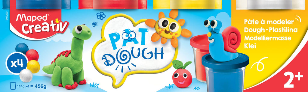 Maped Creativ Modeling Dough x4 - Soft Colors for Toddlers