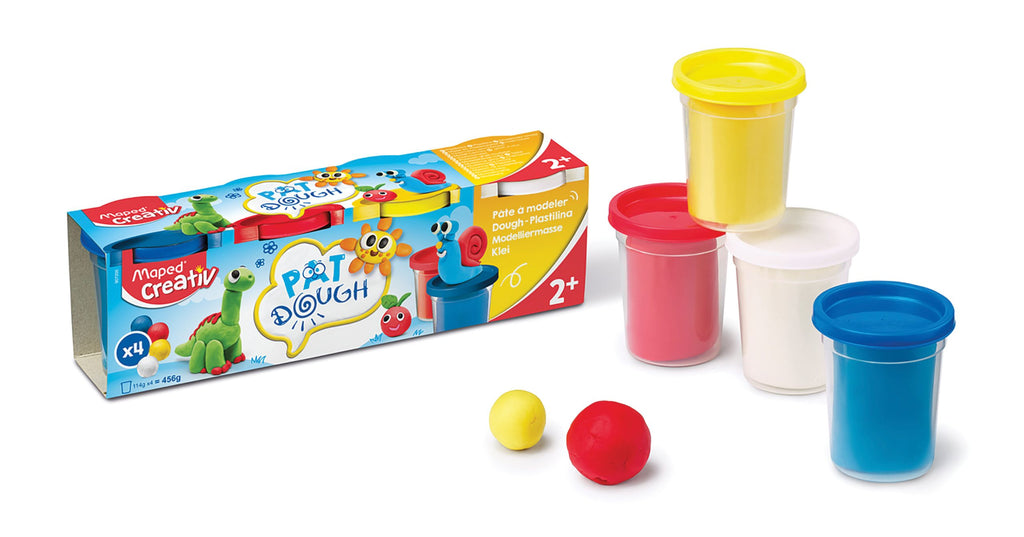 Maped Creativ Modeling Dough x4 - Soft Colors for Toddlers