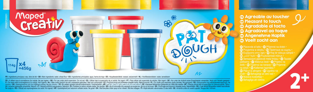 Maped Creativ Modeling Dough x4 - Soft Colors for Toddlers