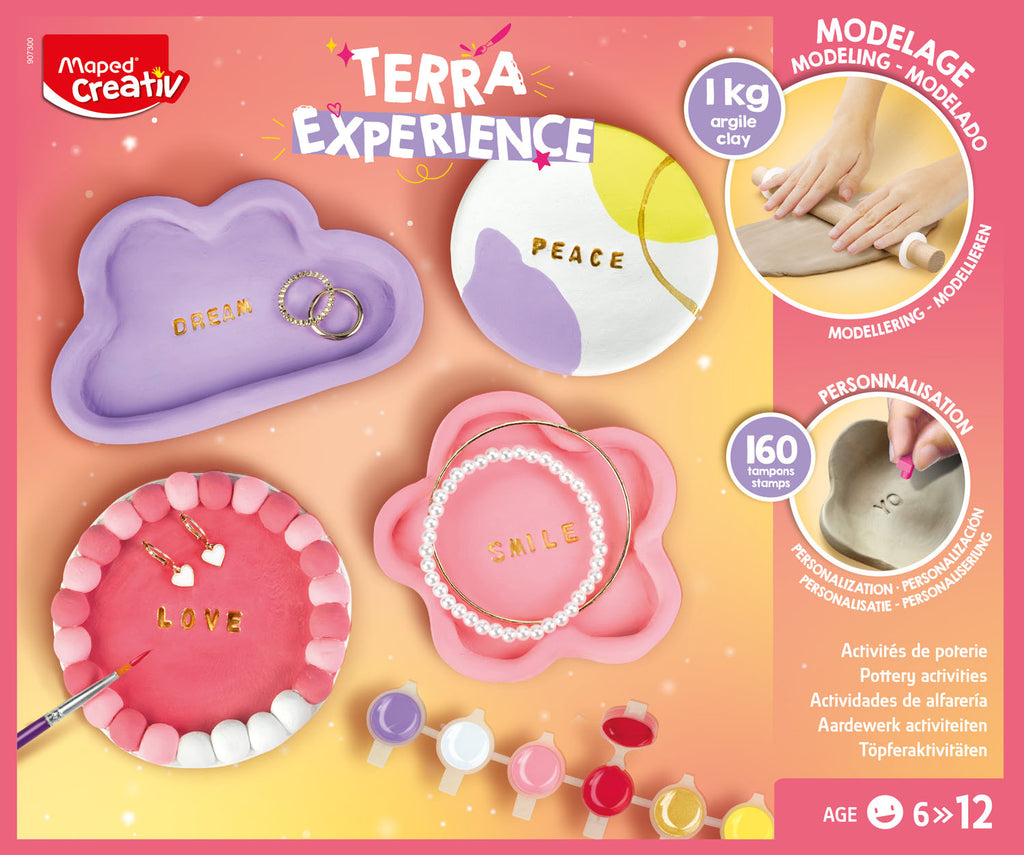 Maped Creativ Terra Clay Tray Kit - 160 Alphabet Stamps