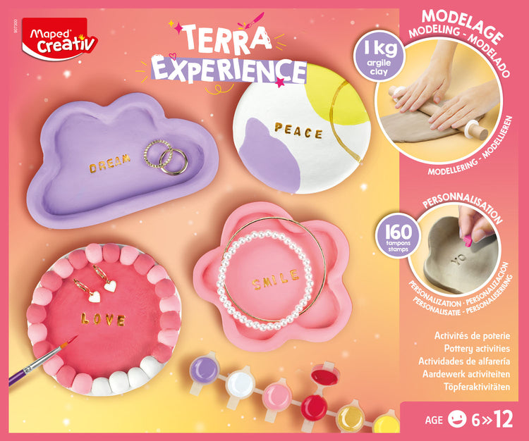Maped Creativ Terra Clay Tray Kit - 160 Alphabet Stamps